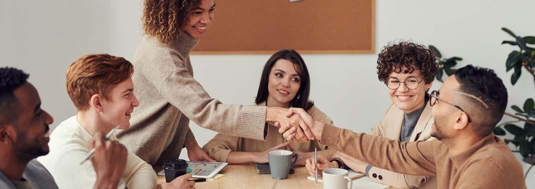 Coders Lab in Spain Handshake on a meeting